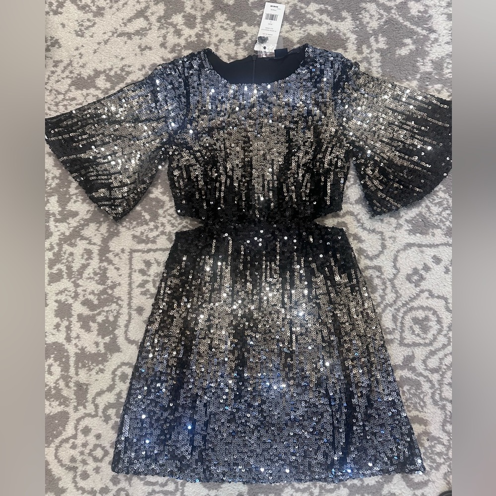 French connection sequin dress size 0 NWT